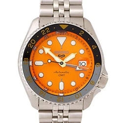 SEIKO SSK005K1 Automatic Stainless Steel Bracelet 10BAR Water Resistance GMT Function Men's Watch 1-Year Warranty - Image 3