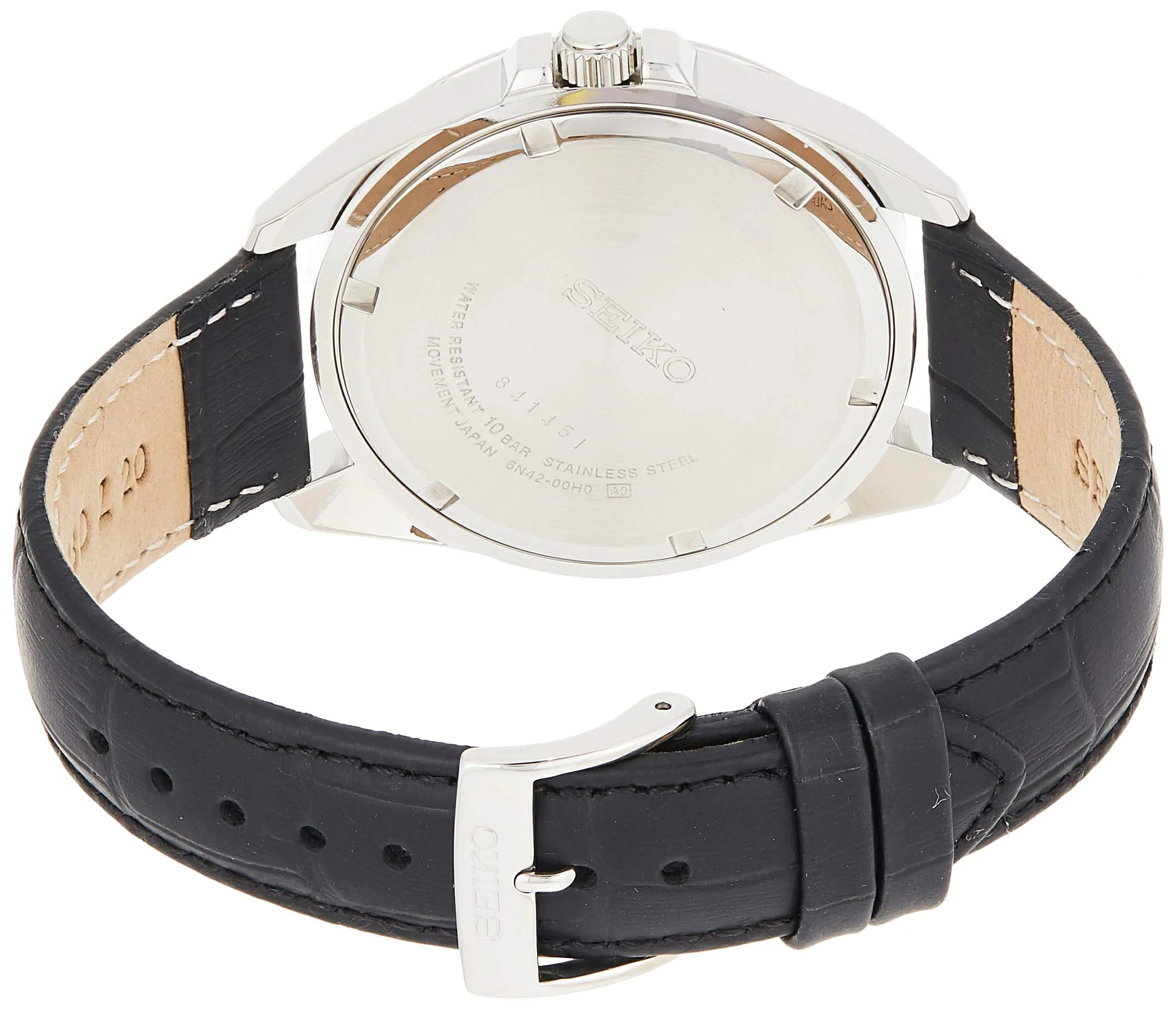 SEIKO SUR283P1 Silver Quartz Dress Watch - Image 2