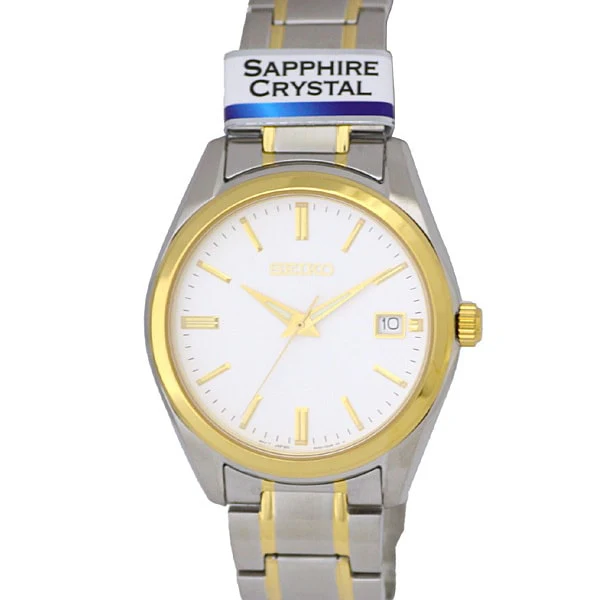 SEIKO SUR312P1 Quartz Combi Bracelet 100M Water Resistant Silver Men's Watch with 1 Year Warranty