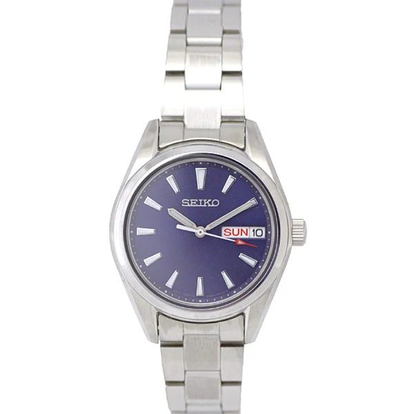 SEIKO SUR353P1 Elegant Stainless Steel Quartz Watch Water Resistant 100m Date Display Classic Design