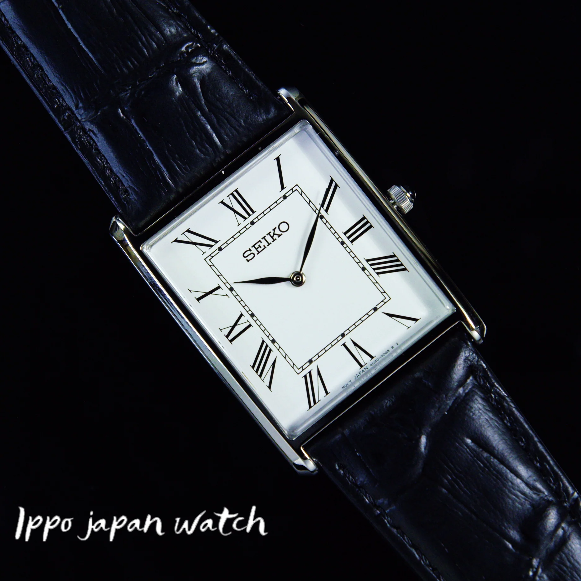 SEIKO SWR049 Essentials Steel 28.4 mm White Dial Rectangle Quartz Men's Watch - Image 2