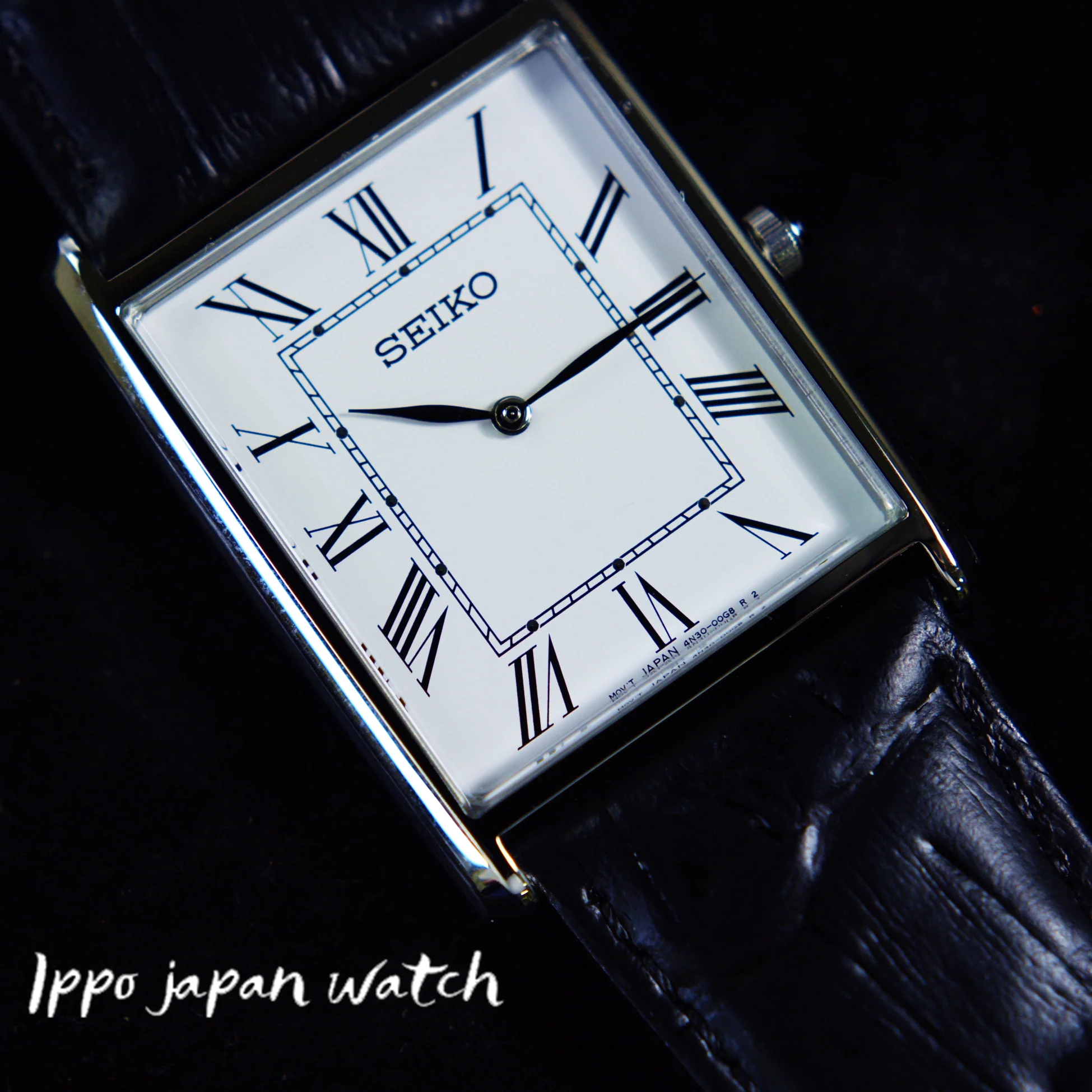SEIKO SWR049 Essentials Steel 28.4 mm White Dial Rectangle Quartz Men's Watch - Image 4