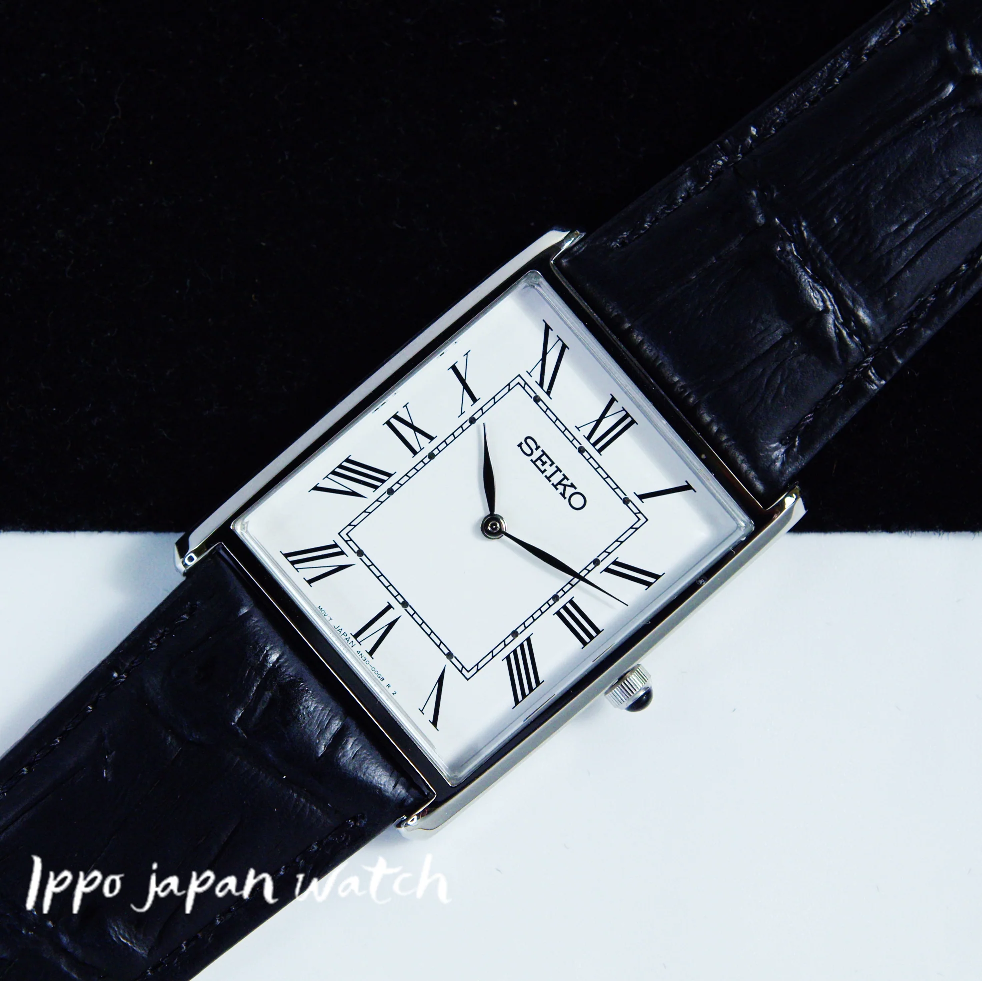 SEIKO SWR049 Essentials Steel 28.4 mm White Dial Rectangle Quartz Men's Watch - Image 6