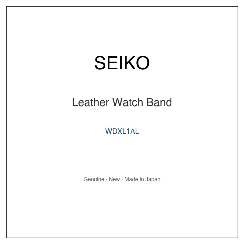 SEIKO WDXL1AL Leather Watch Band for SZEV016 and More Models