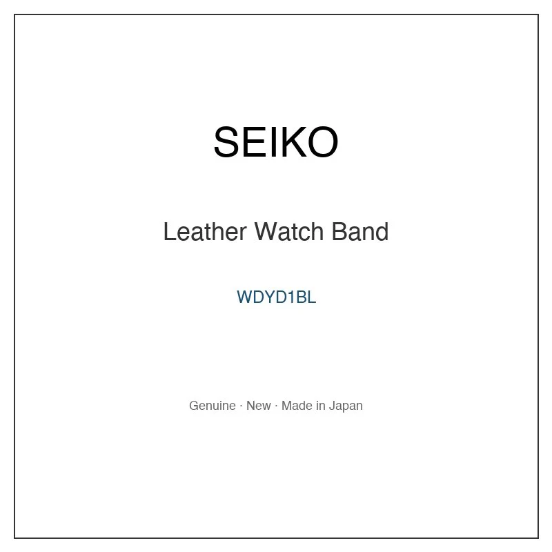 SEIKO WDYD1BL Leather Watch Band for SZPW091 and More Models