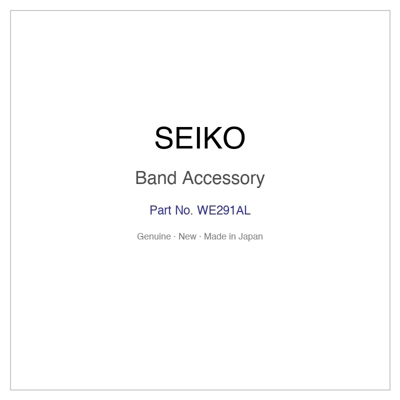 SEIKO WE291AL Band Accessory for SZLJ271 and More Models