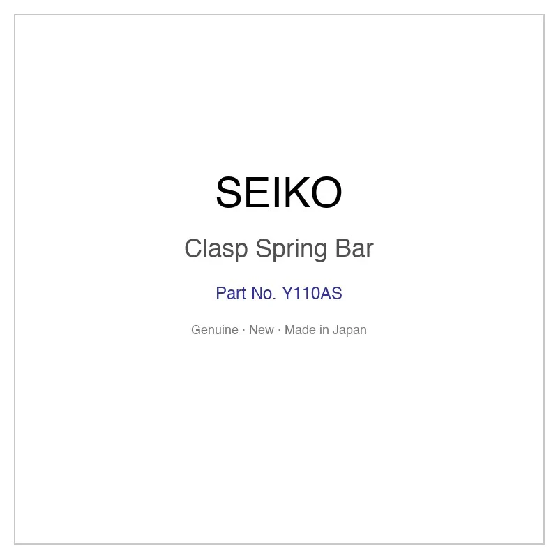 SEIKO Y110AS Clasp Spring Bar for SWCW001 SWCW003 SWCW005 SWCW031 SWCW033 and More Models