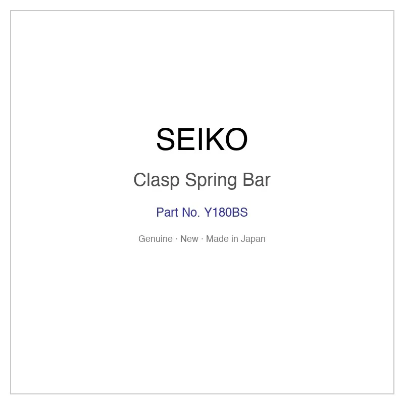 SEIKO Y180BS Clasp Spring Bar for SBDC001 SBDC001J SBDC003 SBDC003J SBDC007 and More Models