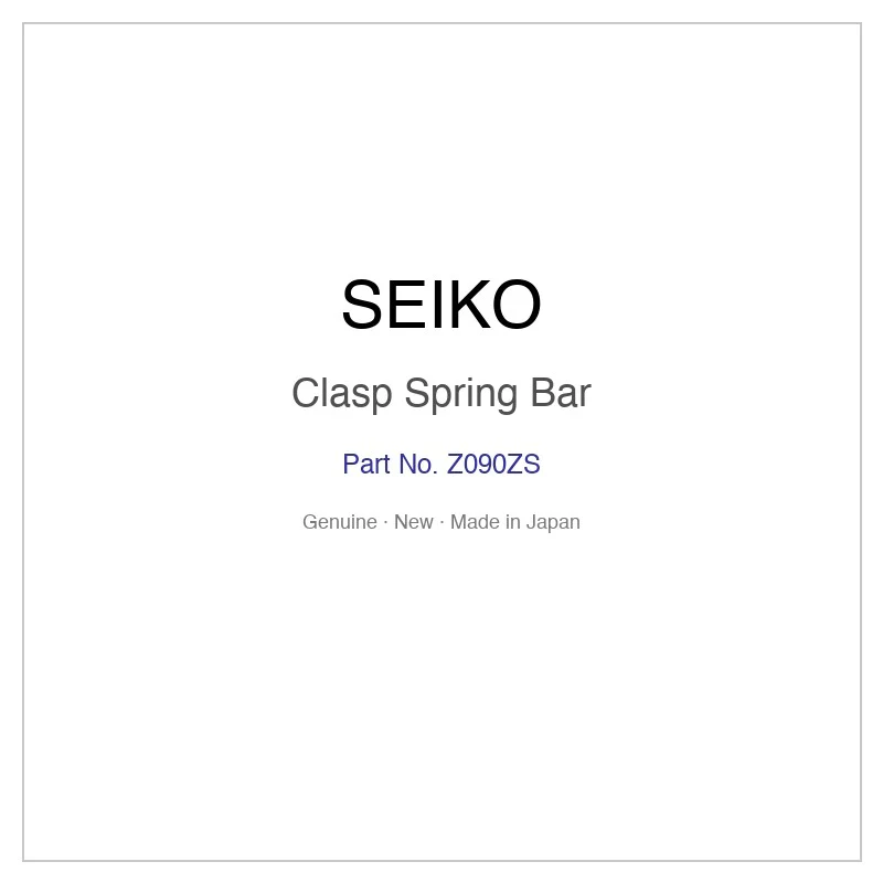 SEIKO Z090ZS Clasp Spring Bar for SUR669P1 SUR669P2 SUR670P1 SUR672P1 SUR697J1 and More Models