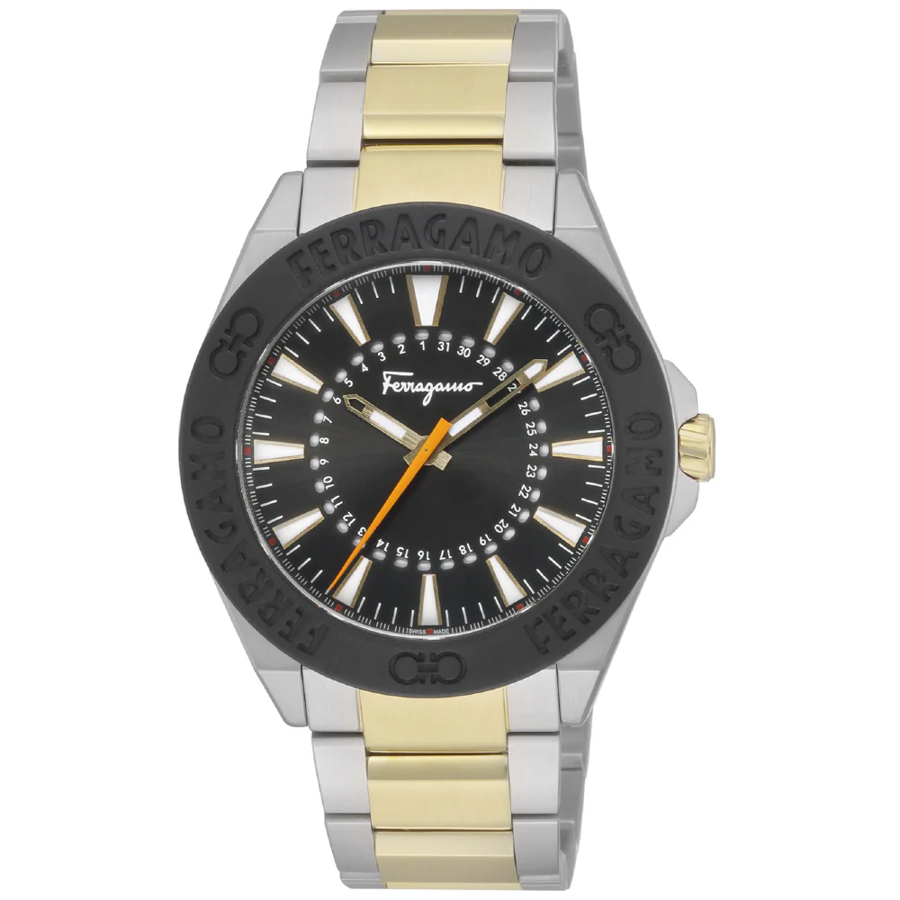 SFMQ00622 Ferragamo Black Watch 2-Year Warranty Elegant Design Water Resistant Stylish Timepiece