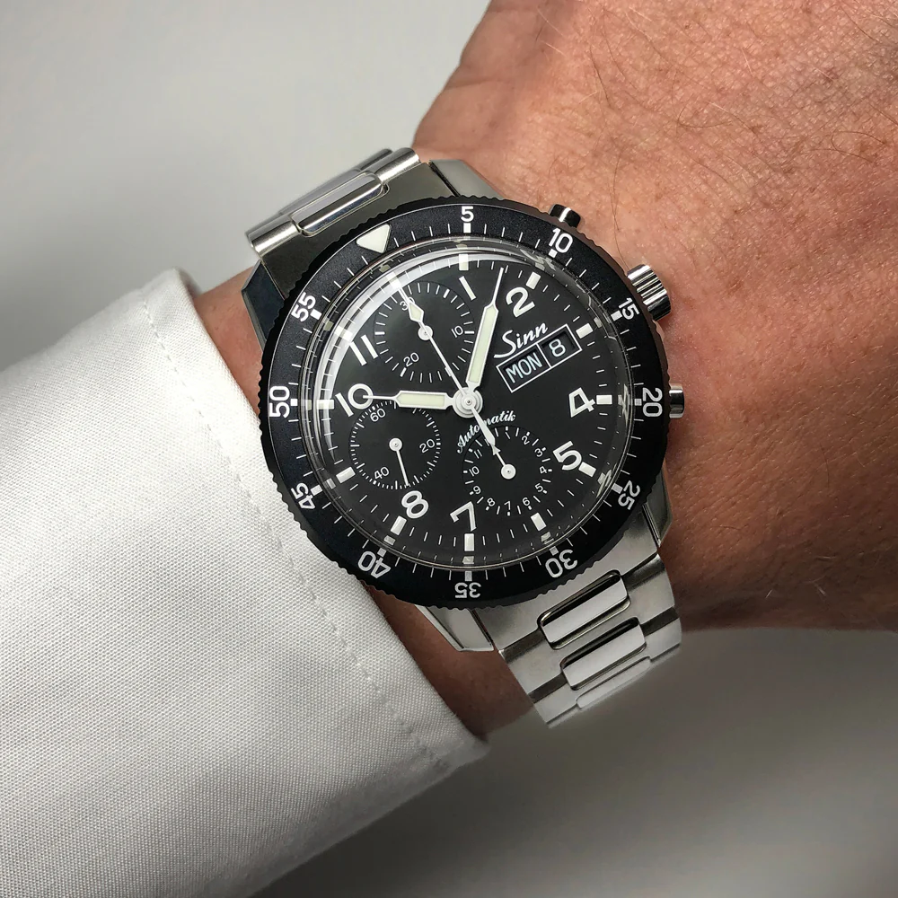 Sinn 103 Series 103.B.AUTO Black Bezel, High Visibility Dial Watch - Image 3