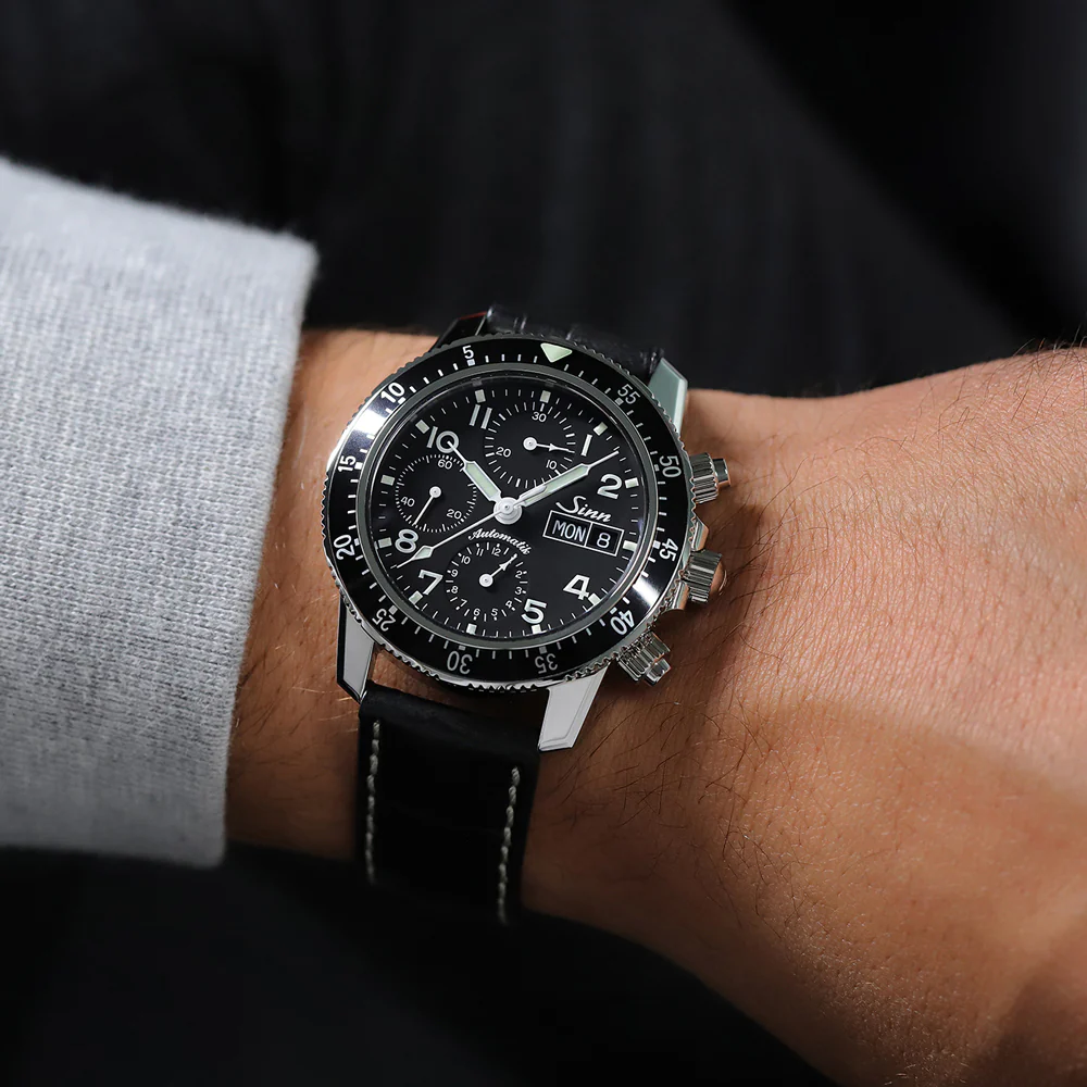 Sinn 103.B.SA.AUTO Pilot Chronograph Watch with Superior Visibility and Precision Timing - Image 3