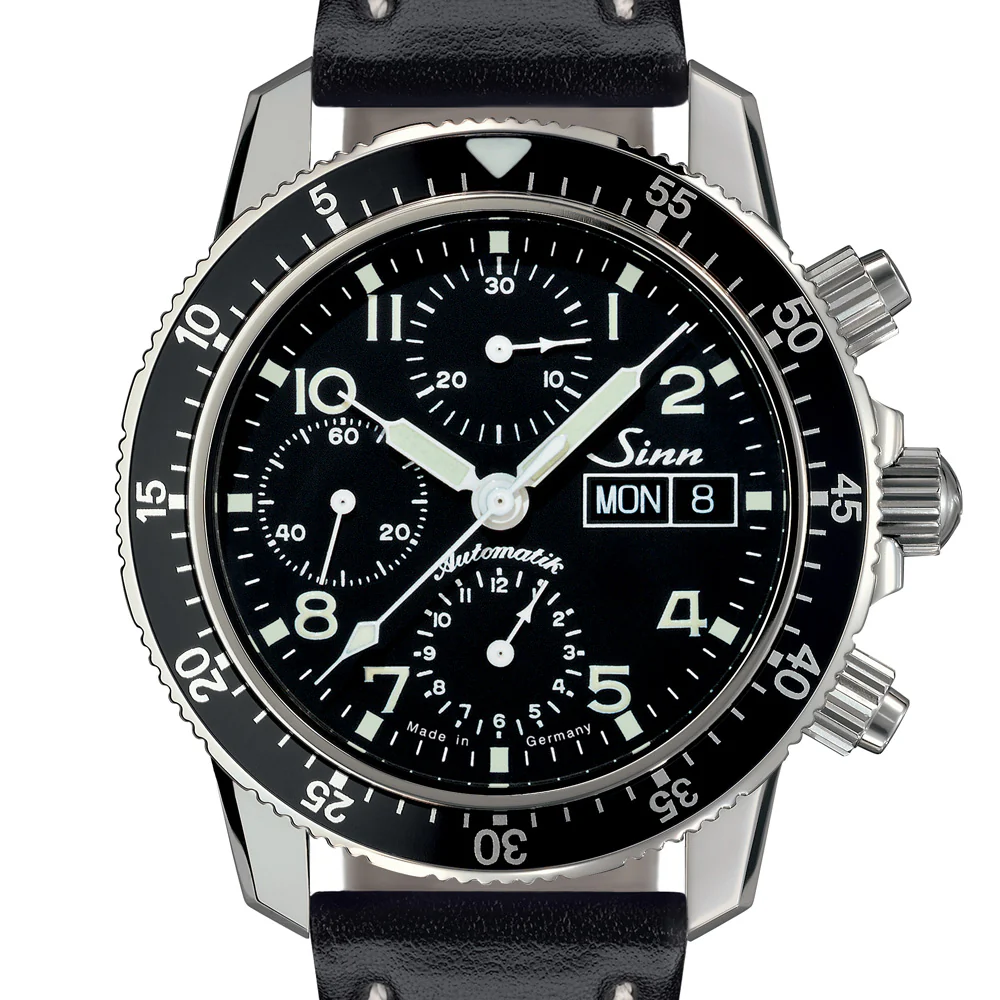 Sinn 103.B.SA.AUTO Pilot Chronograph Watch with Superior Visibility and Precision Timing - Image 4