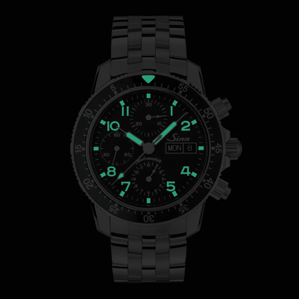Sinn 103.B.SA.AUTO Pilot Chronograph Watch with Superior Visibility and Precision Timing - Image 5