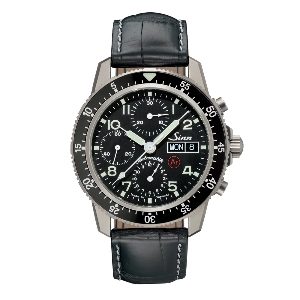 Sinn 103 Series 103.TI.AR Titanium Pilot Chronograph Watch with Classic Dial and Durability Features - Image 4