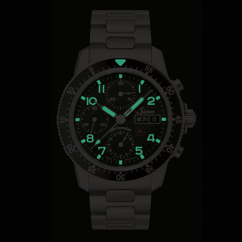 Sinn 103 Series 103.TI.AR Titanium Pilot Chronograph Watch with Classic Dial and Durability Features - Image 6
