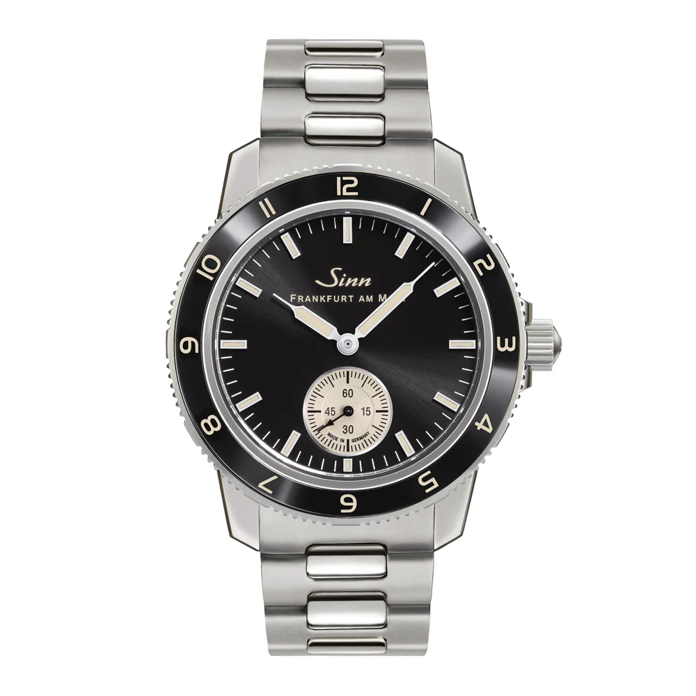 Sinn Pilot 104 Small Second Ceramic Bezel Watch - Classic Design & High Durability