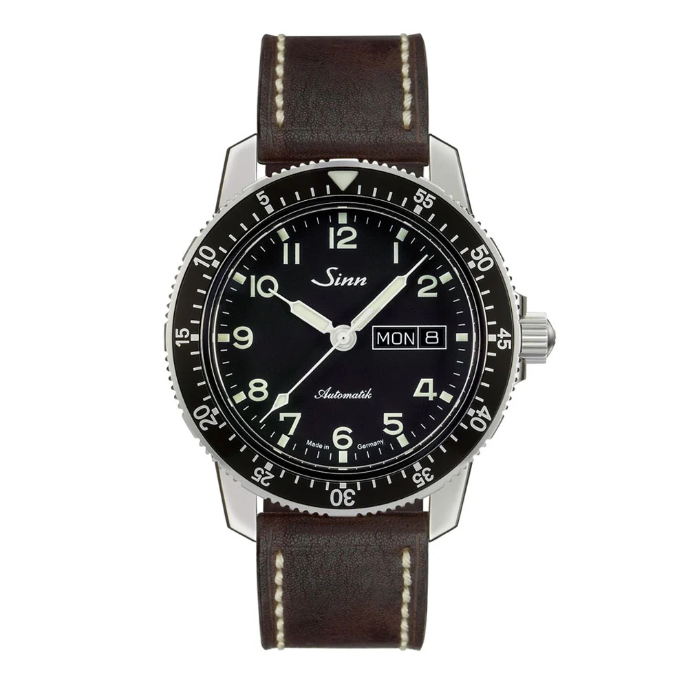 Sinn 104 Series 104.ST.SA.A Pilot Watch with Rotating Bezel and Water Resistance