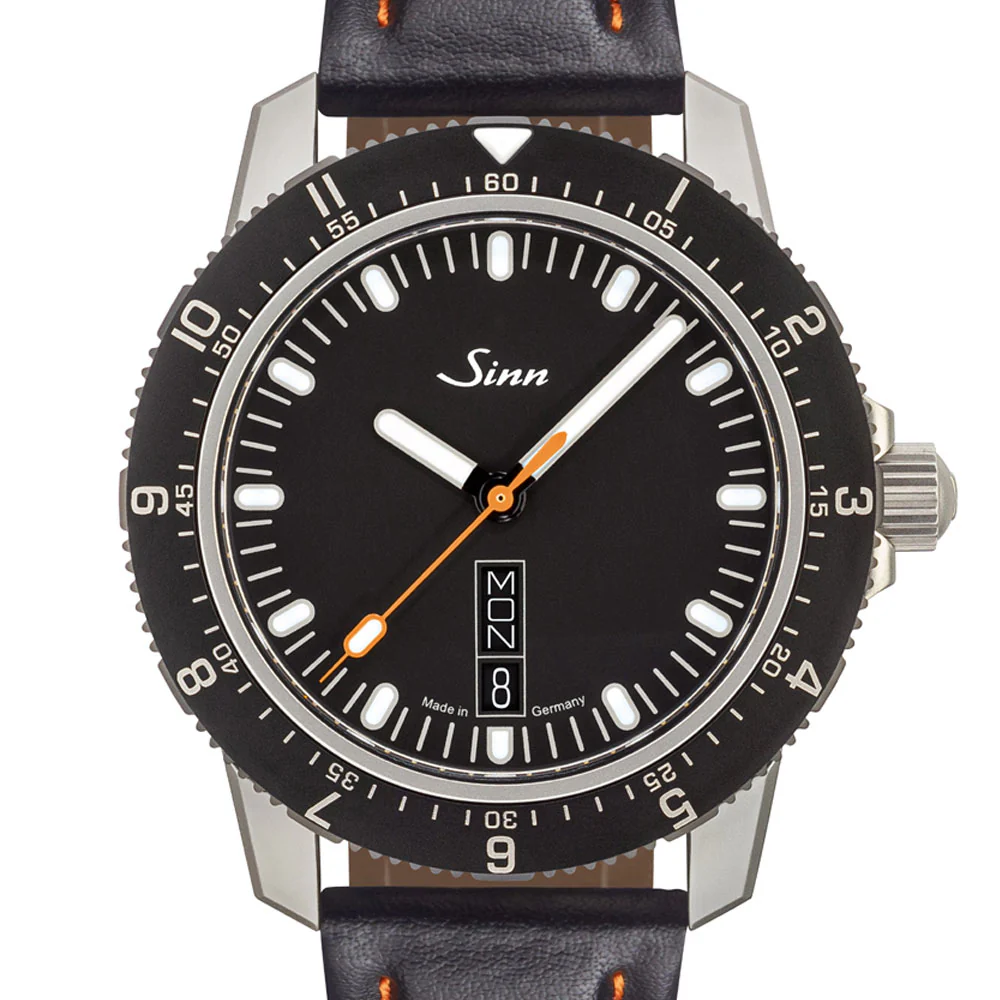 Sinn 105.ST.SA Modern Sports Watch with Multi-Functional Rotating Bezel and Scratch-Resistant Black Coating - Image 4