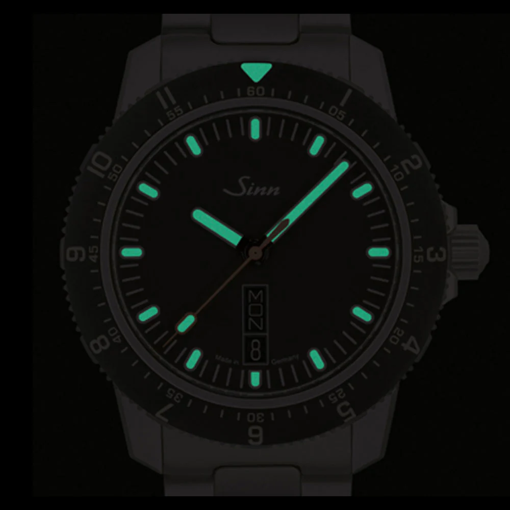 Sinn 105.ST.SA Modern Sports Watch with Multi-Functional Rotating Bezel and Scratch-Resistant Black Coating - Image 5