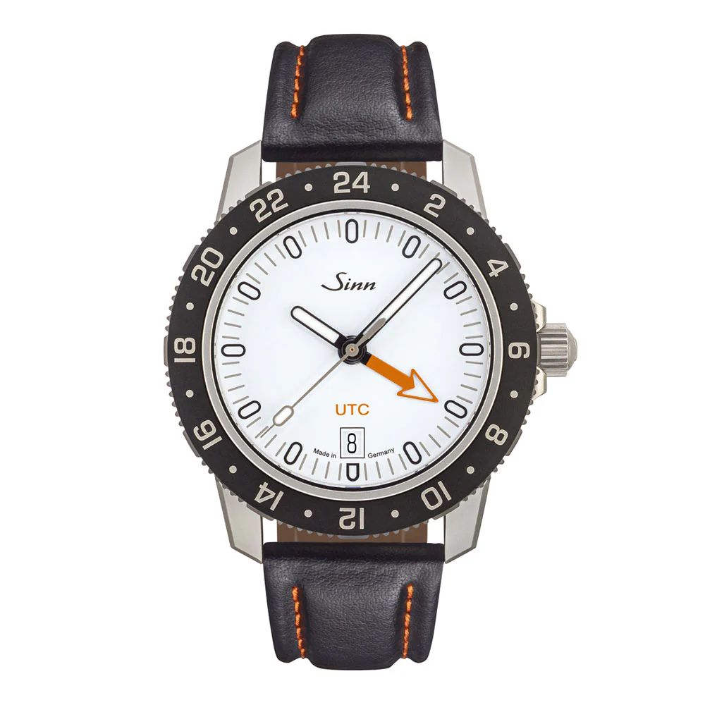 Sinn 105 Series 105.ST.SA.UTC.W UTC Function, Scratch-Resistant Black Bezel Sports Watch - Image 2