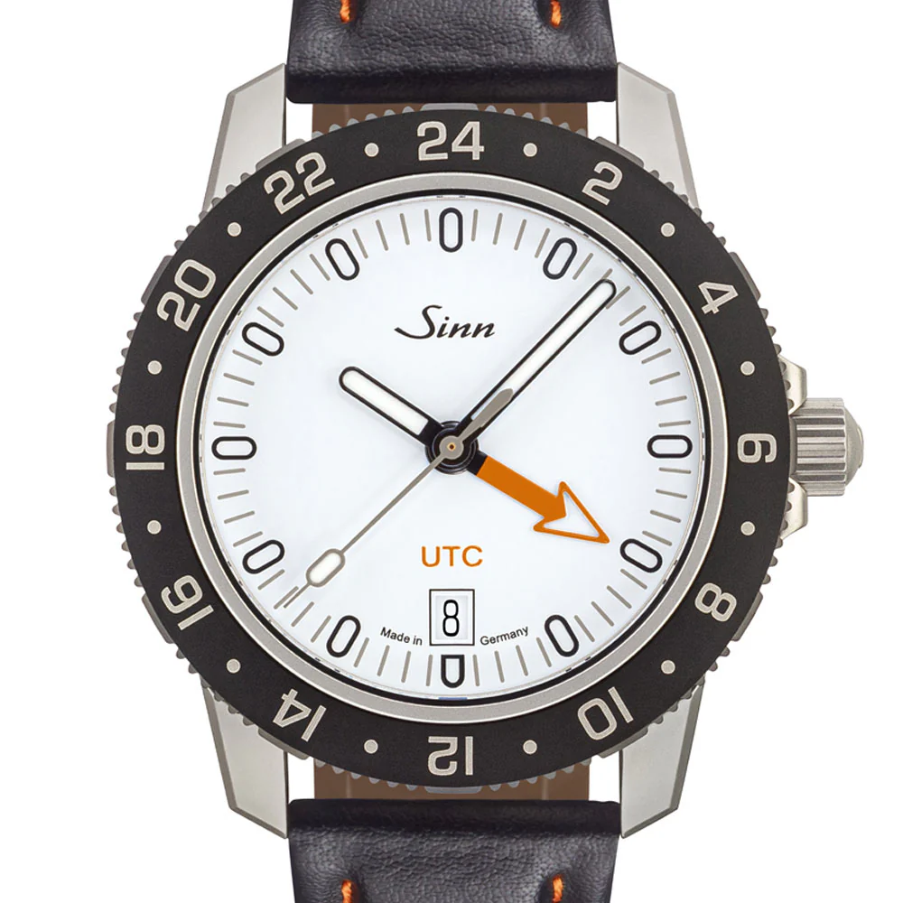 Sinn 105 Series 105.ST.SA.UTC.W UTC Function, Scratch-Resistant Black Bezel Sports Watch - Image 4