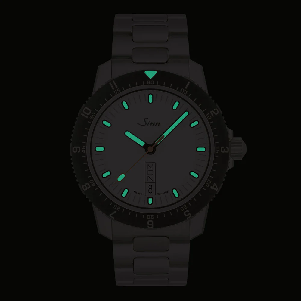 Sinn 105.ST.SA.W Modern Sports Watch with Multi-Function Bezel and Scratch-Resistant Coating - Image 5