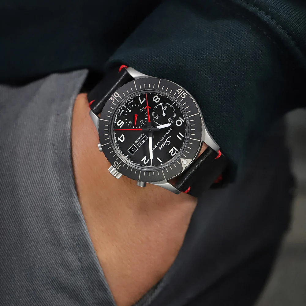 Sinn 156.1 Chronograph SZ01 Movement 43mm Watch with Innovative Features and Screw-Down Case. - Image 3