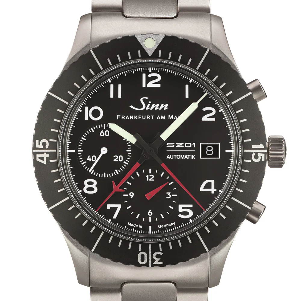 Sinn 156.1 Chronograph SZ01 Movement 43mm Watch with Innovative Features and Screw-Down Case. - Image 4
