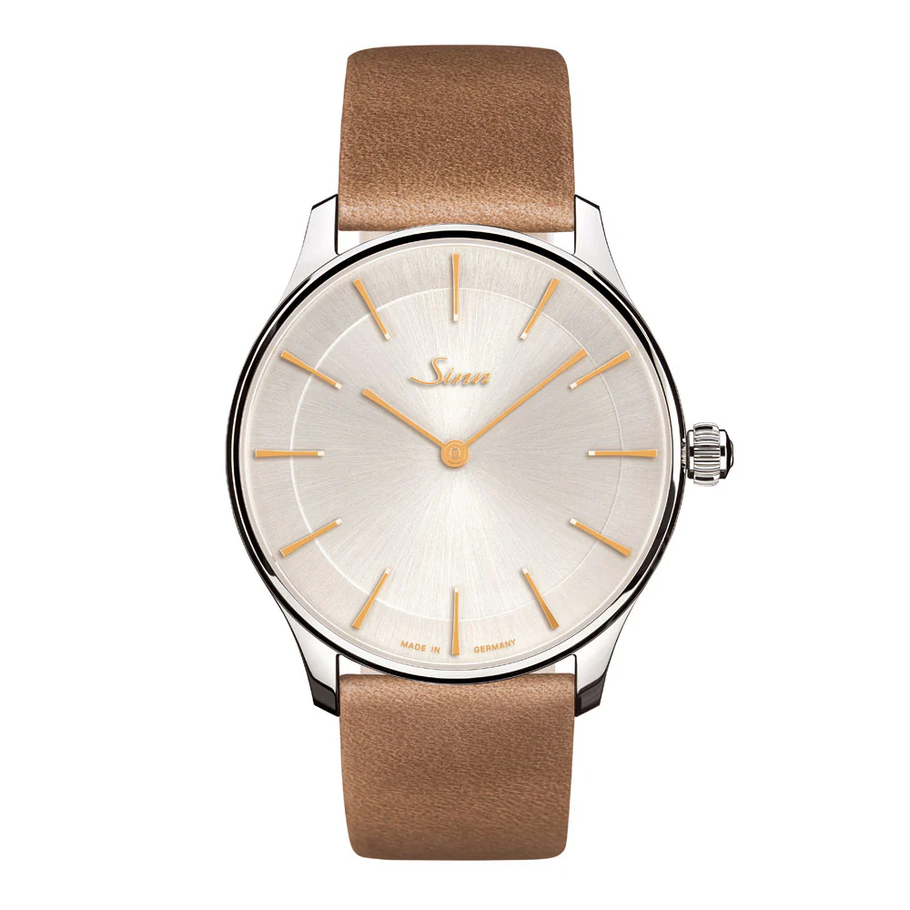 Sinn Classic Line 1739.ST.I.4N 39mm Elegant Design with Applied Indices and 10 Bar Water Resistance Watch
