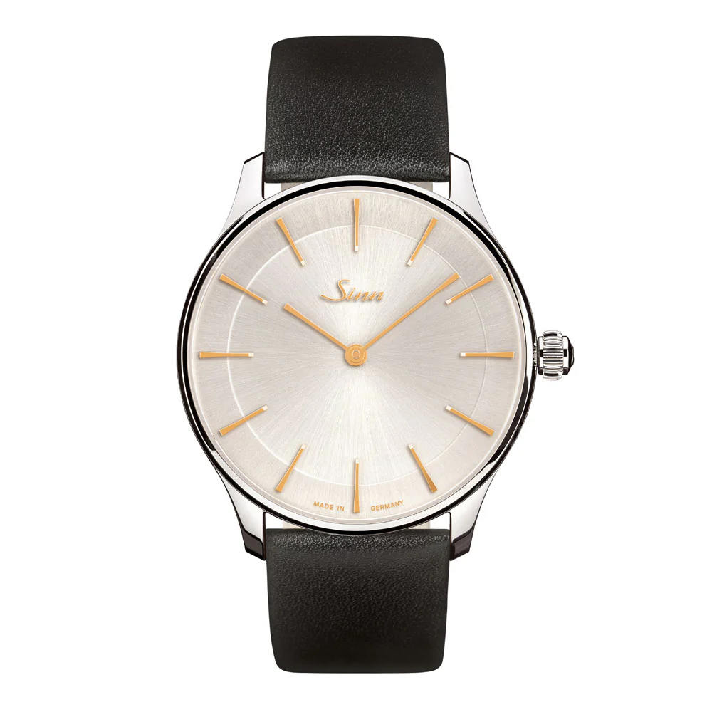 Sinn Classic Line 1739.ST.I.4N 39mm Elegant Design with Applied Indices and 10 Bar Water Resistance Watch - Image 2