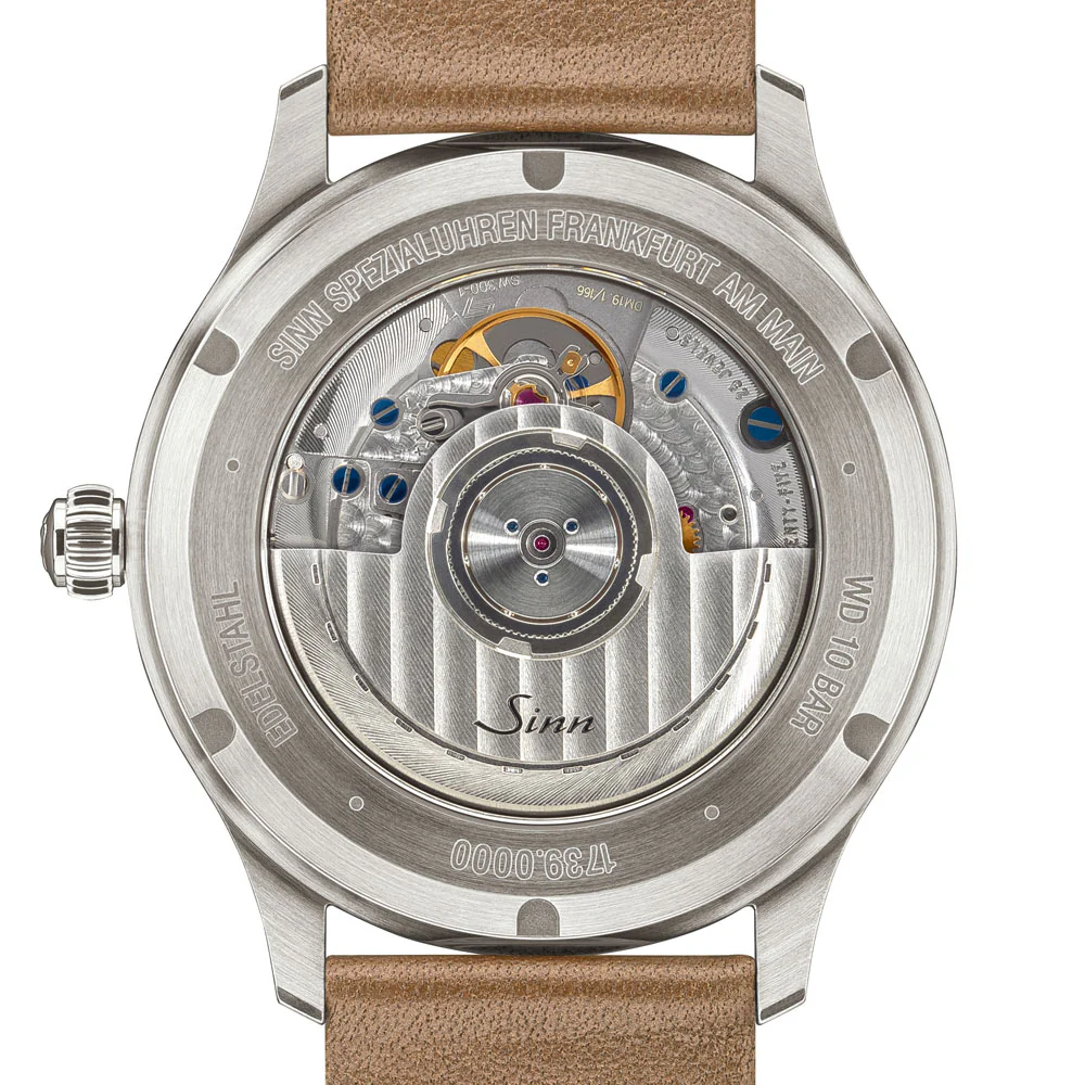 Sinn Classic Line 1739.ST.I.4N 39mm Elegant Design with Applied Indices and 10 Bar Water Resistance Watch - Image 5