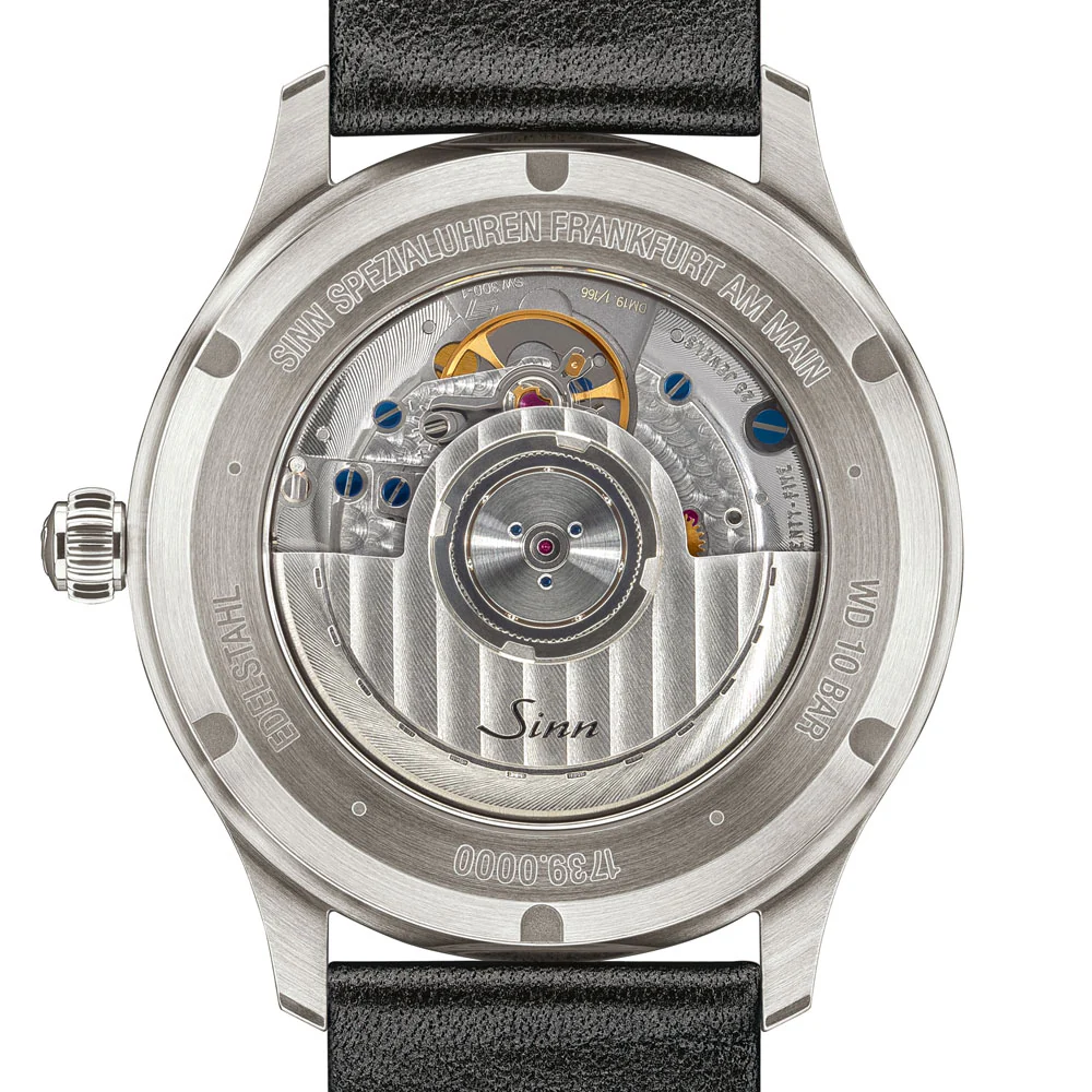 Sinn Classic Line 1739.ST.I.S 39mm Elegant Design with Applied Indices and 10 Bar Water Resistance Watch - Image 5