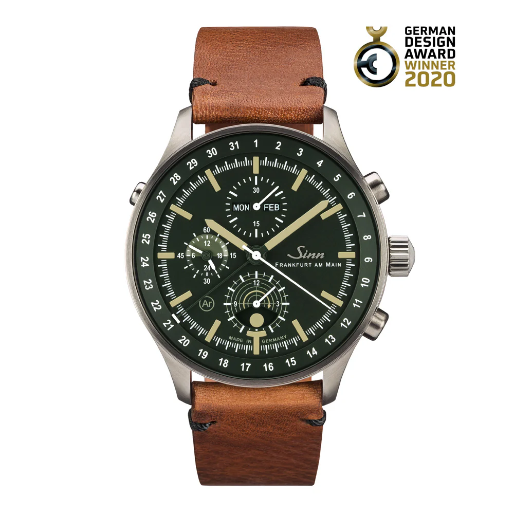 Sinn 3006 Series Automatic Chronograph Watch with Sapphire Crystal and Water Resistance