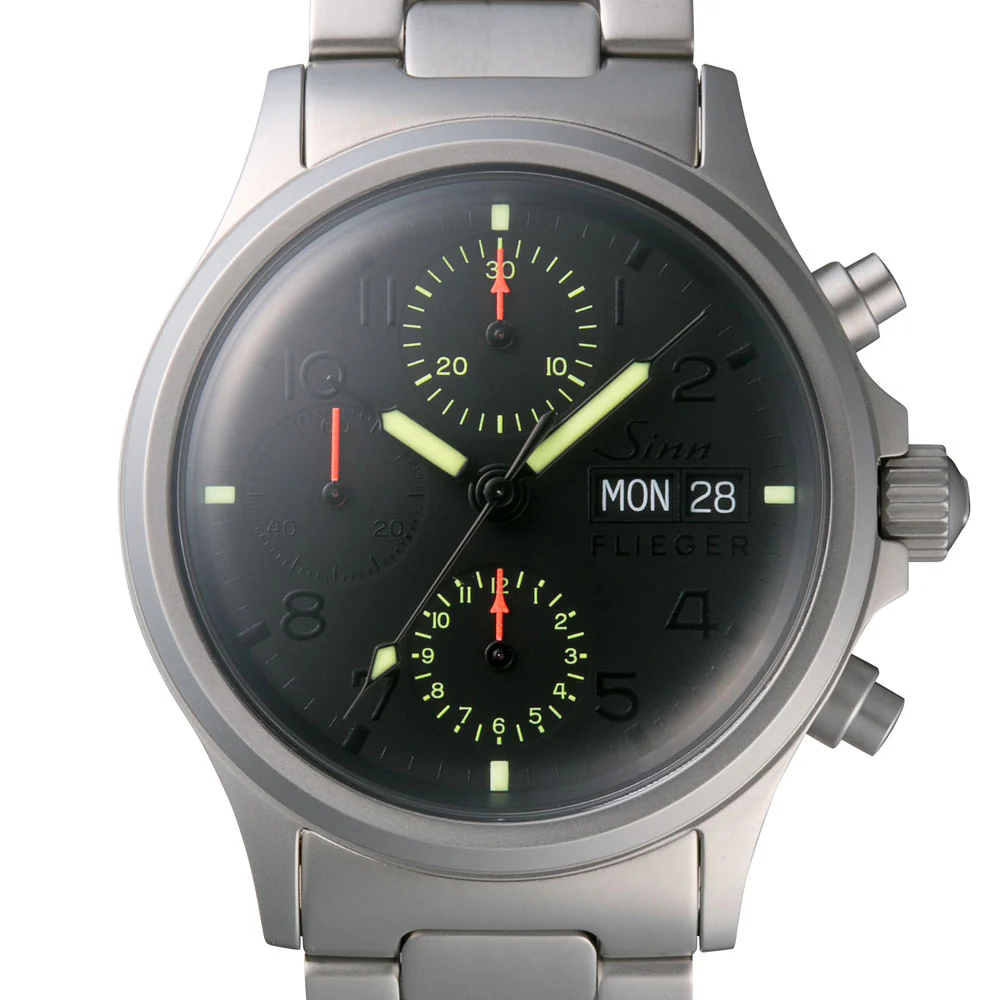 Sinn 356.FLIEGER Limited Edition Black & Yellow Watch - 45th Anniversary BEAMS Collaboration - Image 2