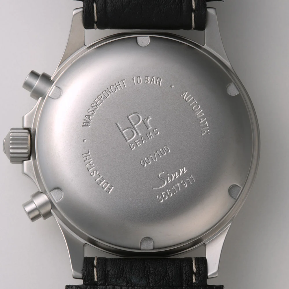 Sinn 356.FLIEGER Limited Edition Black & Yellow Watch - 45th Anniversary BEAMS Collaboration - Image 4