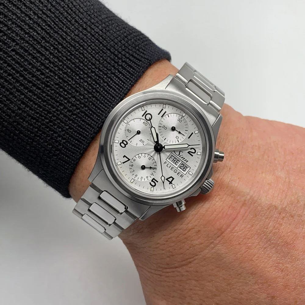 Sinn Flieger 356.SA.FLIEGER.Ⅲ Pilot Watch with Chronograph and Sapphire Crystal - Image 3