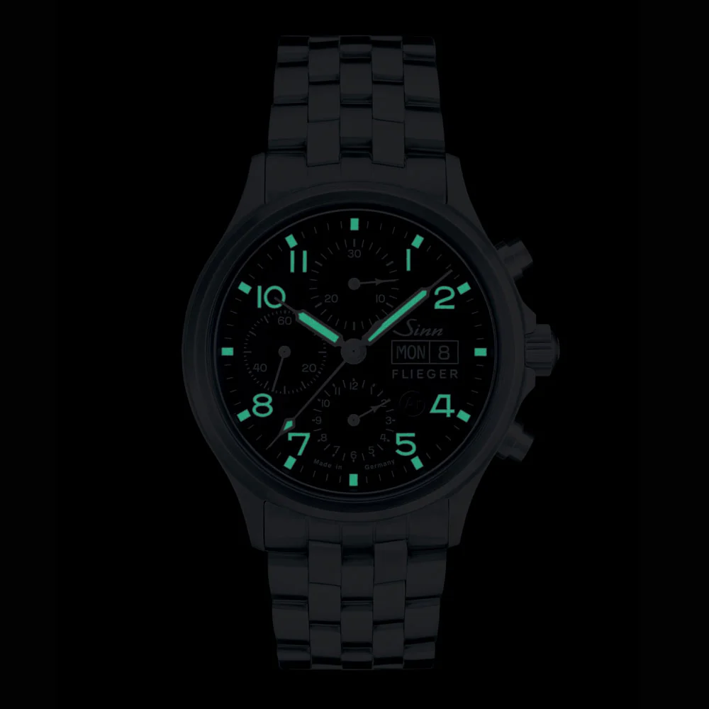Sinn Flieger 358.SA.FLIEGER Pilot Watch with Chronograph and Sapphire Crystal - Image 4