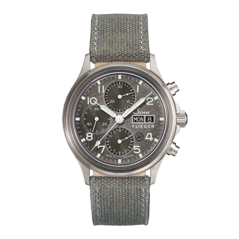 Sinn Flieger 358.SA.FLIEGER.DS Unique Scratch-Dial Chronograph with Domed Sapphire Crystal Watch - Image 2