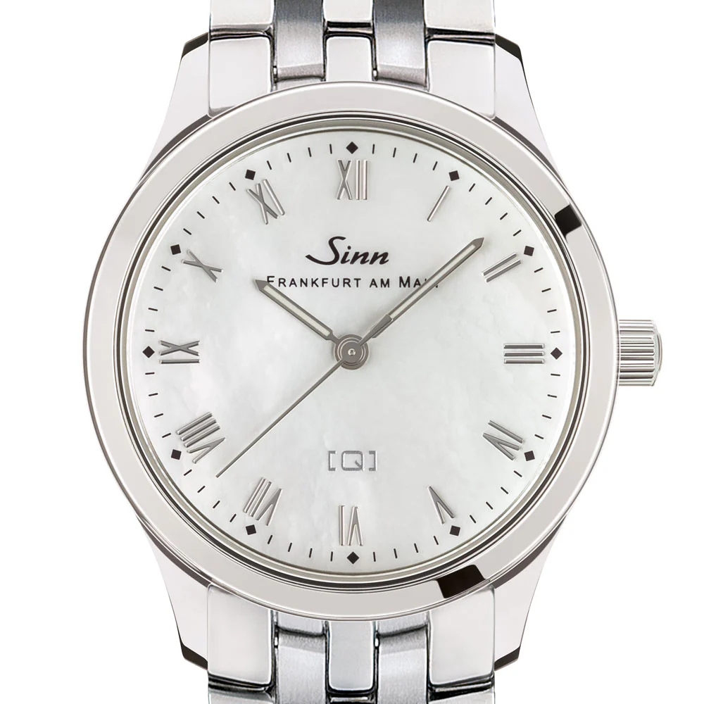 Sinn 434.ST.PERLMUTT.W Elegant Pearl Dial Automatic Watch with Date Function and Stainless Steel Case - Image 6
