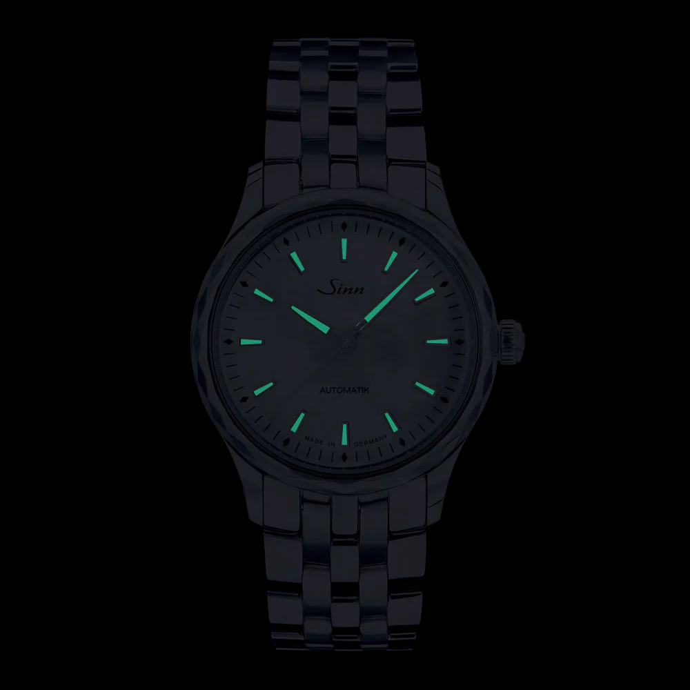 Sinn 534 Mother of Pearl Dial with Faceted Bezel Watch - Elegant & Functional Design for Any Occasion - Image 6
