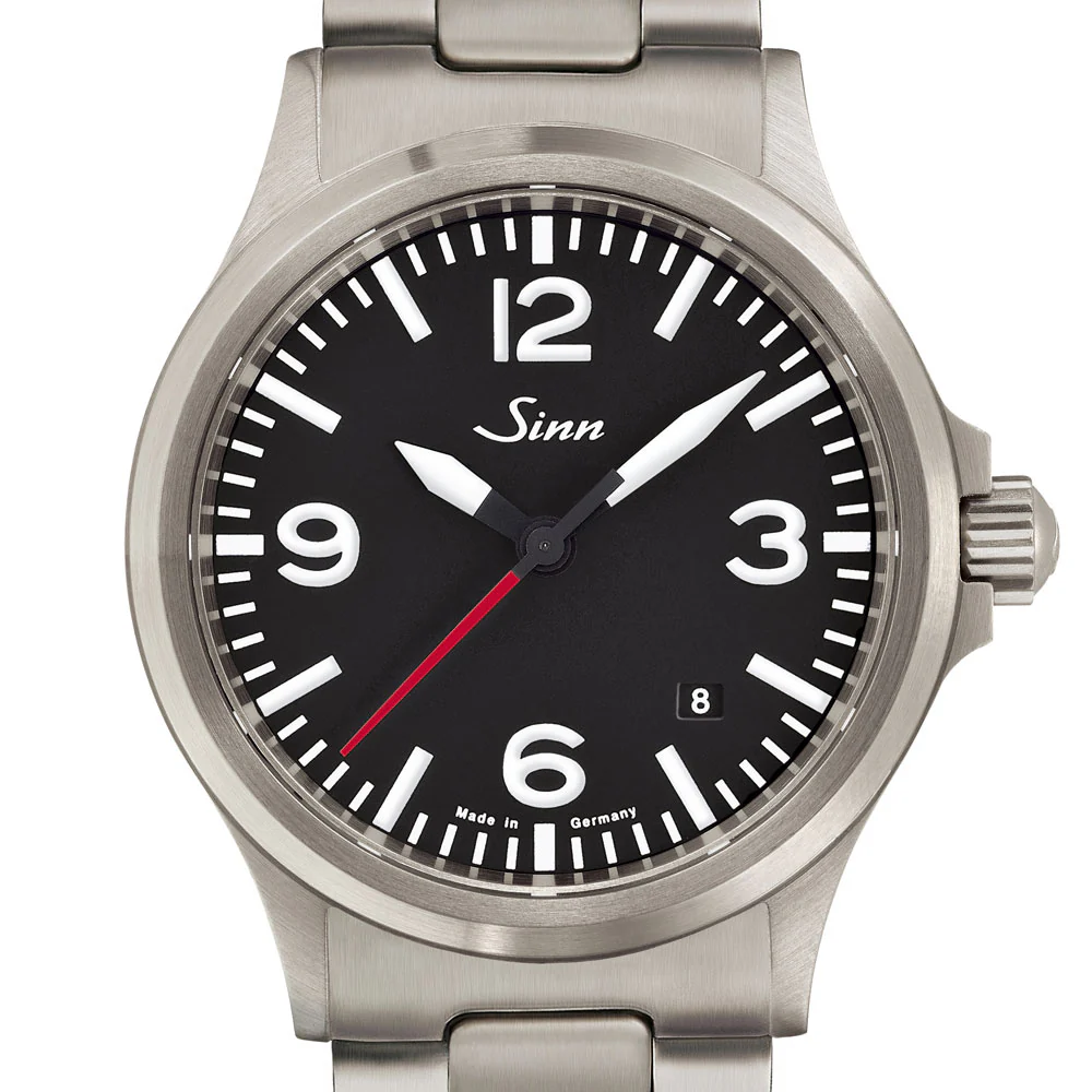 Sinn 556 Series 556.A.RS Swiss Mechanical Watch with Red Second Hand & 20 Bar Water Resistance - Image 4