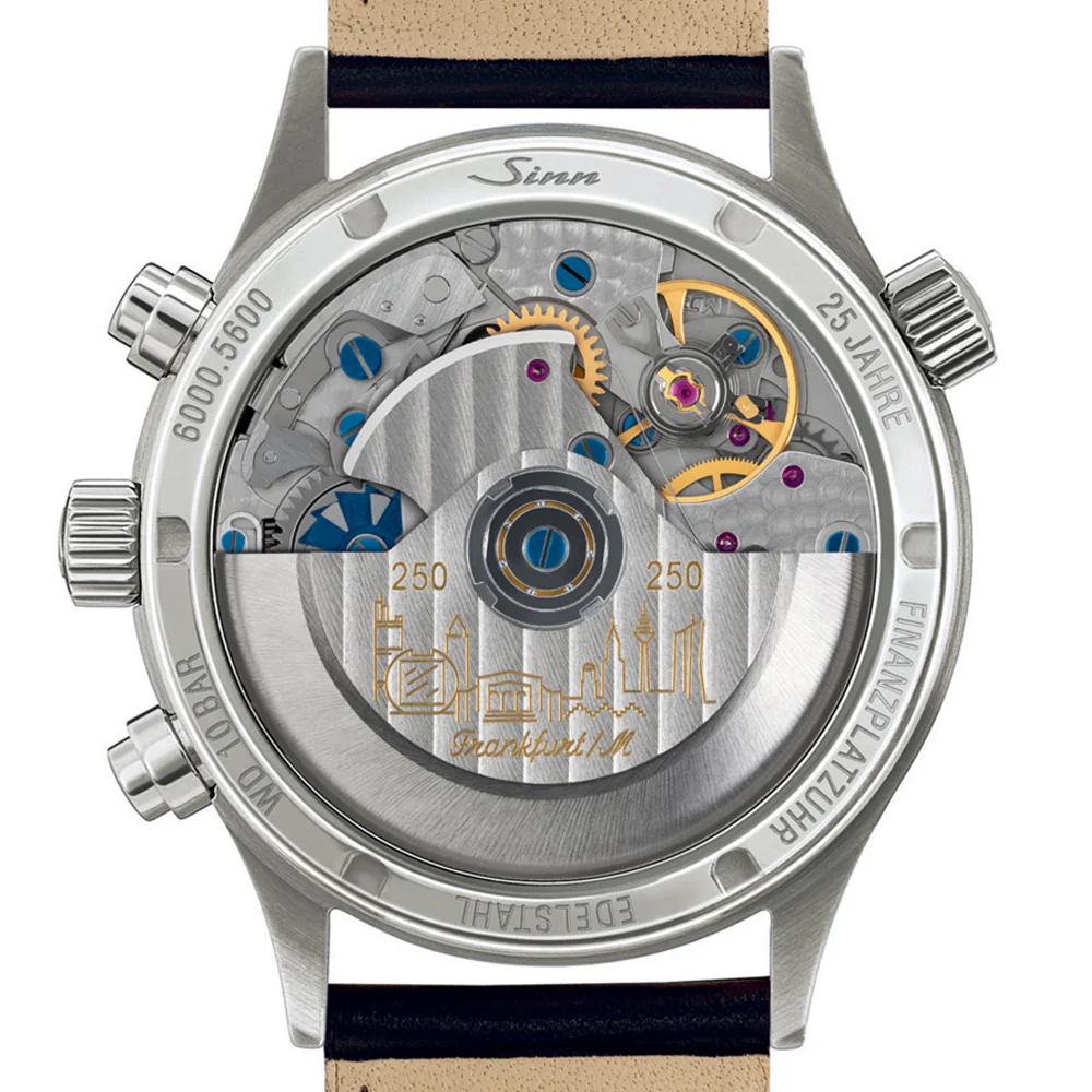 Sinn Frankfurt Financial 6000.JUB.Ⅲ Limited Edition Chronograph Silver Dial Watch - Image 5