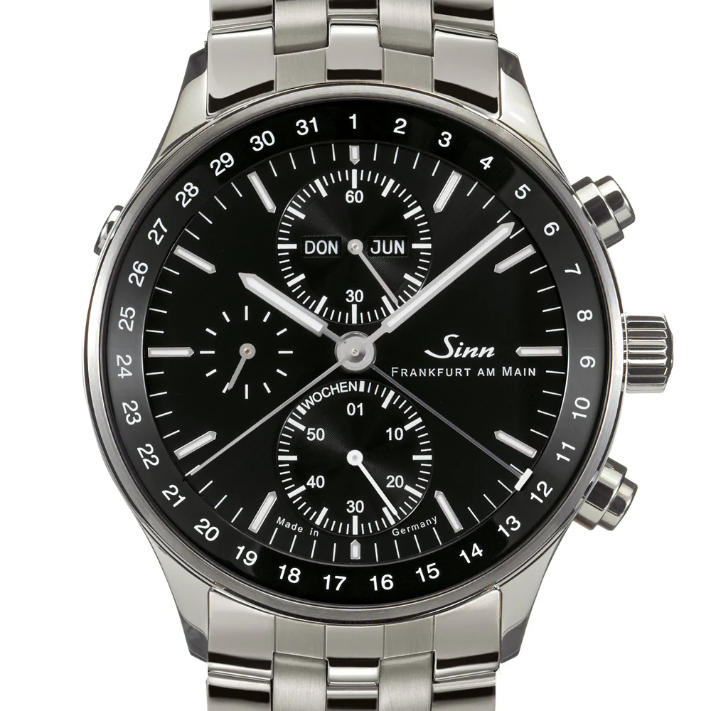 Sinn 6052 U1 Diver's Watch - 1000m Water Resistant, Helium Escape Valve, Scratch-Resistant Sapphire Crystal - Image 2
