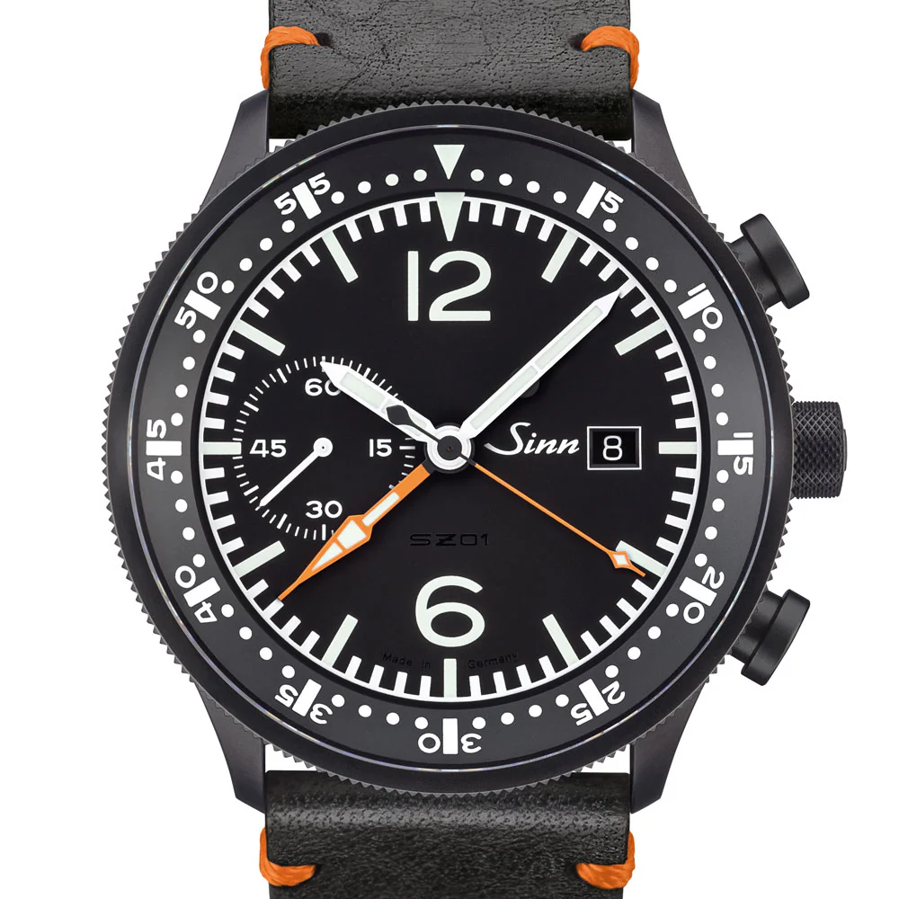 Sinn Nabo 17 ZM 717 Cockpit Chronograph Watch with SZ01 Movement and Durable Black Hard Coating - Image 3
