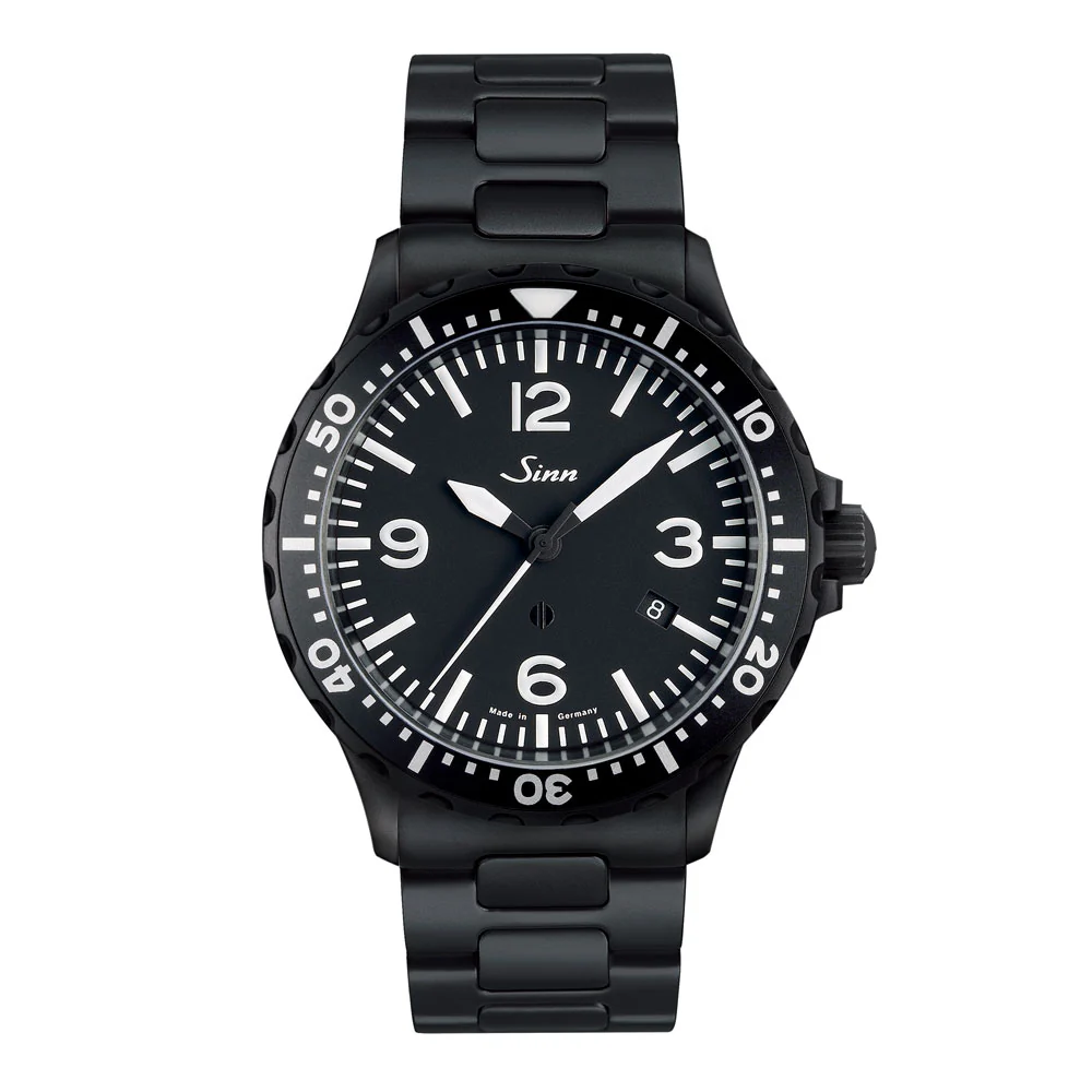 Sinn 857.B.S Pilot's Watch - Durable, Water-Resistant, Anti-Magnetic, Chronograph Features