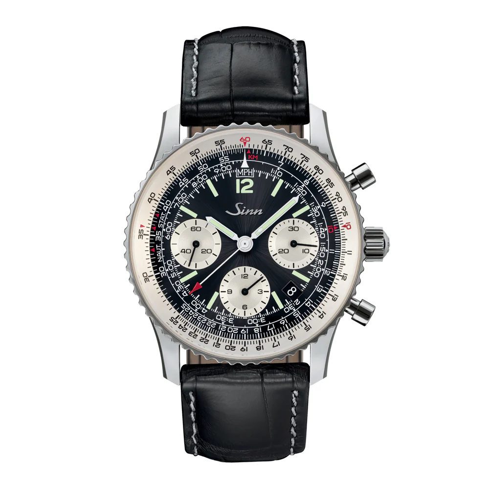 Sinn 903 Series 903.ST.Ⅱ Navigation Chronograph with Column Wheel Movement and Rotating Bezel Watch - Image 2