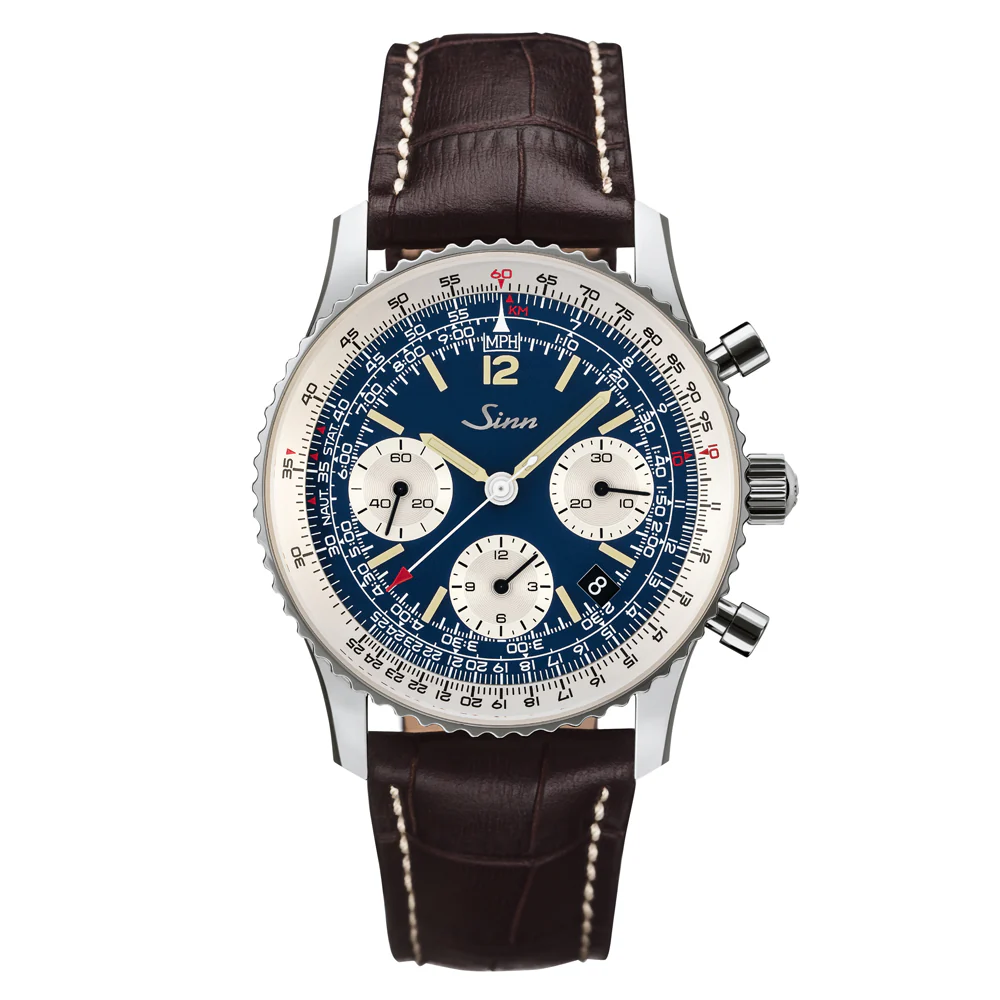 Sinn 903 Series 903.ST.B.E.Ⅱ Navigation Chronograph with Column Wheel Movement and Rotating Bezel Watch - Image 2