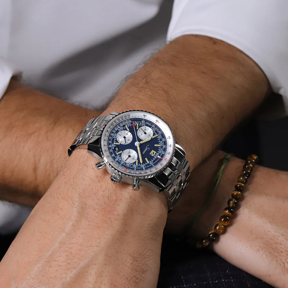 Sinn 903 Series 903.ST.B.E.Ⅱ Navigation Chronograph with Column Wheel Movement and Rotating Bezel Watch - Image 3