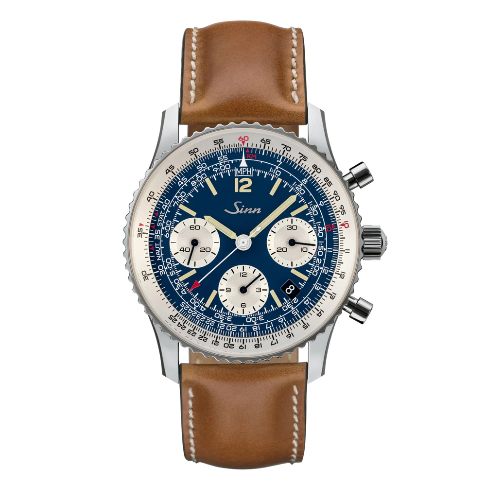 Sinn 903 Series 903.ST.B.E.Ⅱ Navigation Chronograph with Column Wheel Movement and Rotating Bezel Watch - Image 4